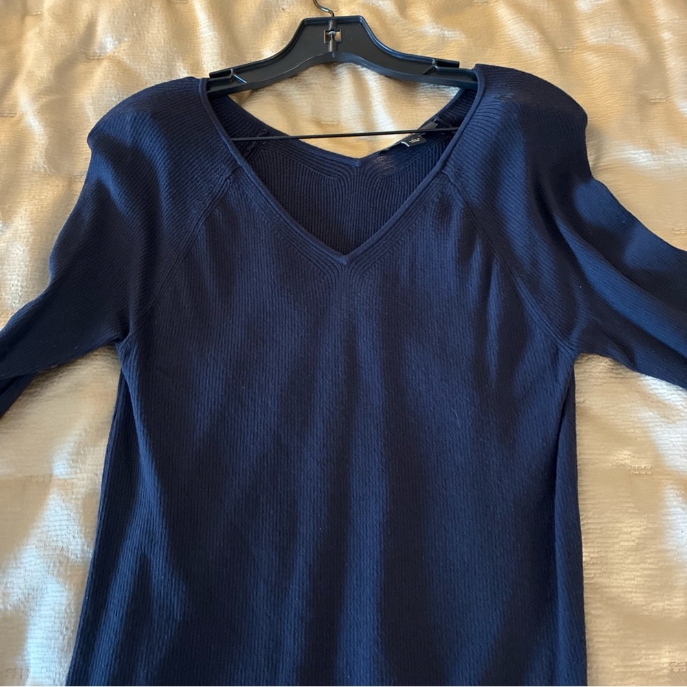 Ann Taylor Deep Blue Knit Top